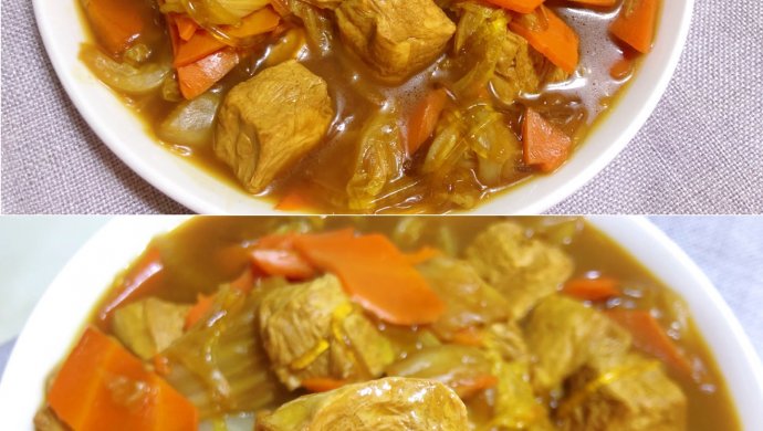 白菜炖冻豆腐