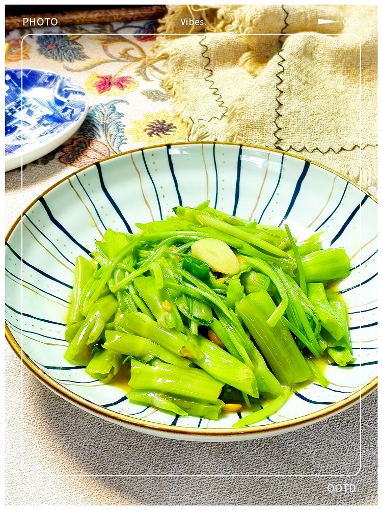 豆豉炒空心菜梗的做法