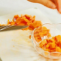 榴莲水果香饭团 宝宝辅食，大米+小米+高粱+木瓜+蓝莓的做法图解5