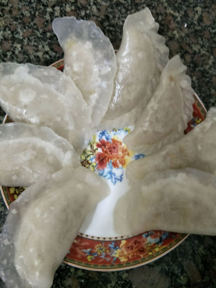 广东南雄包糍，饺勒糍，类似水晶饺的做法