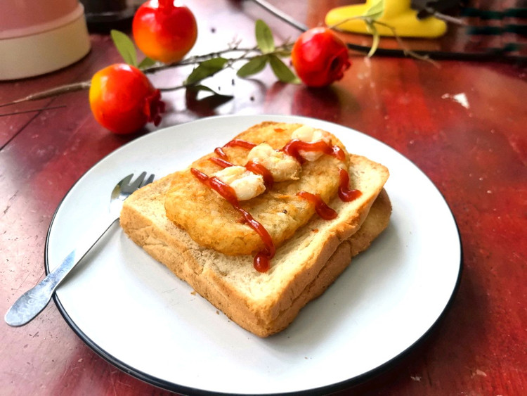 薯饼虾治的做法