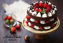 新红与黛绿-草莓巧克力裸蛋糕的做法