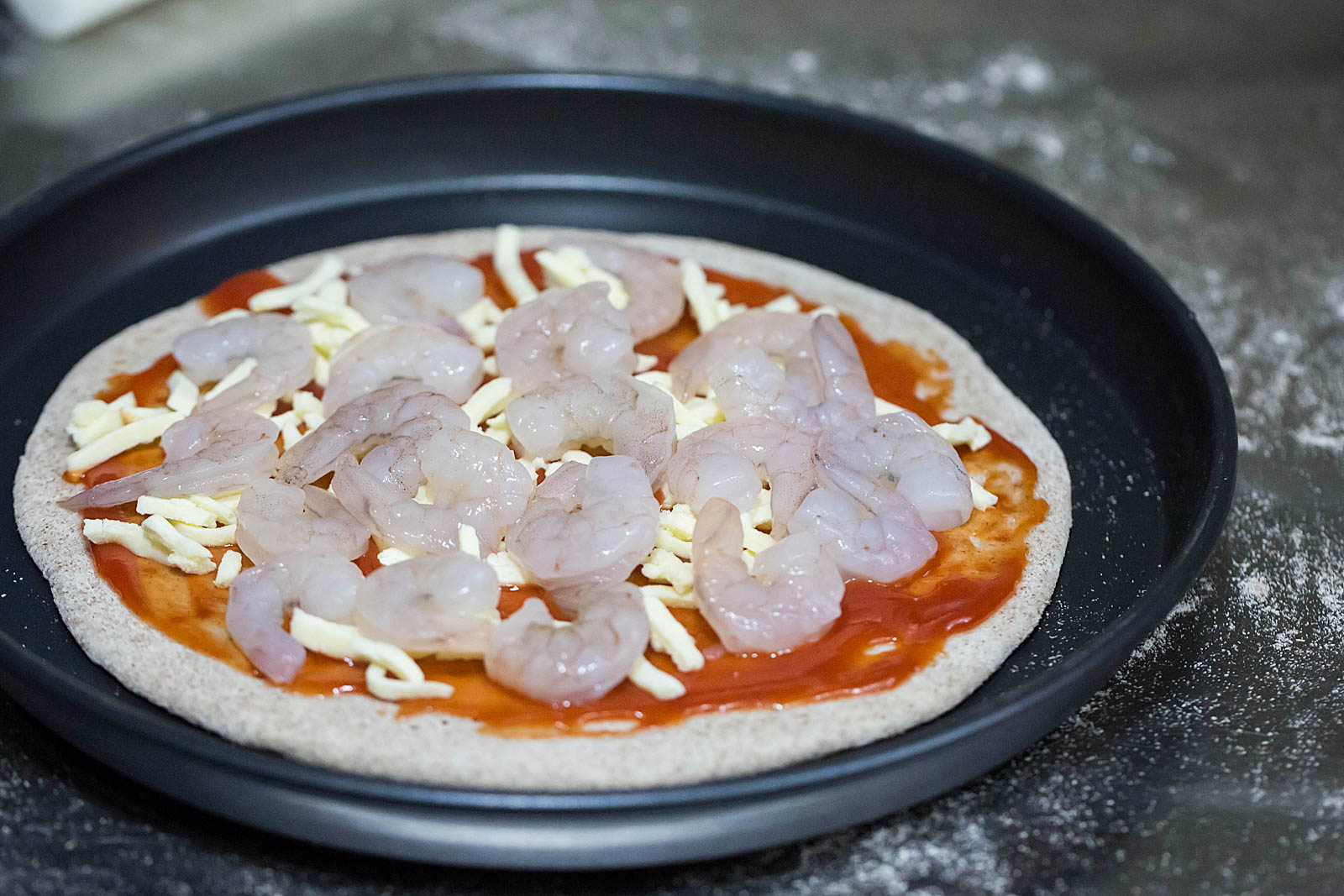 火腿鲜虾披萨怎么做_火腿鲜虾披萨的做法_许多心愿_豆果美食