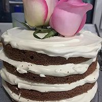玫瑰鲜花巧克力淡奶油蛋糕的做法图解7