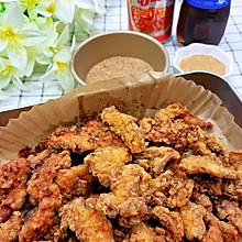 香酥美味炸鸡块 芥末沙拉味赞一个