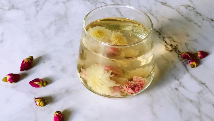 玫瑰菊花茶