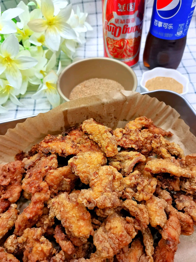 香酥美味炸鸡块 芥末沙拉味赞一个的做法