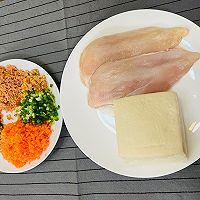 #刘畊宏女孩减脂饮食#减脂豆腐鸡胸肉丸子的做法图解1