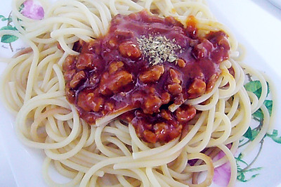 番茄肉沫意面