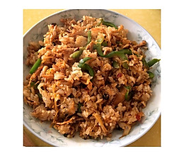 大西安风味【酸菜炒米饭】的做法