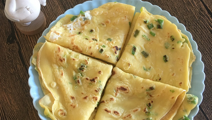 快手早餐：葱花鸡蛋饼