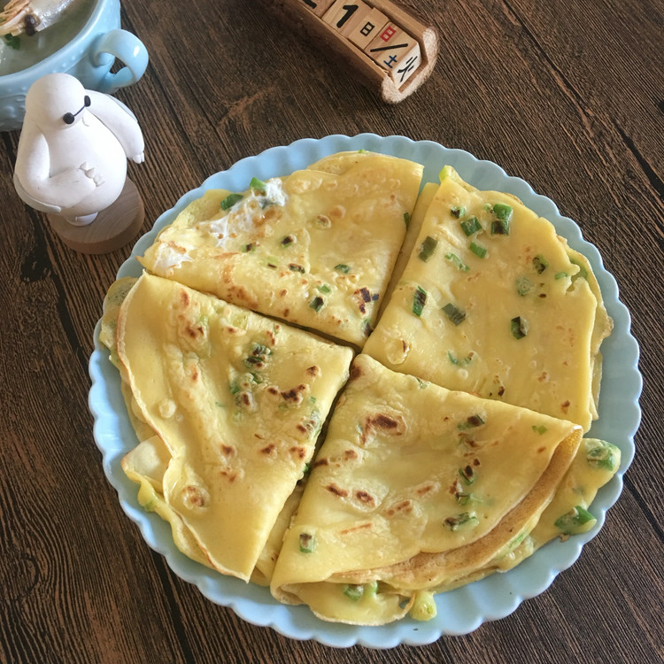 快手早餐：葱花鸡蛋饼的做法