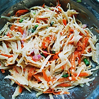 鸟巢土豆丝饼的做法图解3