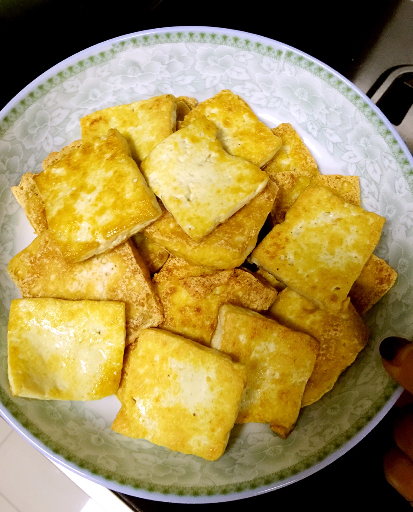 香煎豆腐的做法图解4