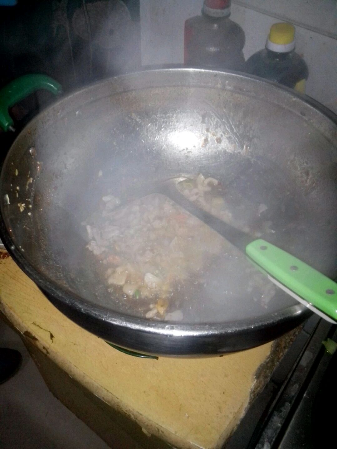 肉末榄菜剁椒炒豆角的做法图解3