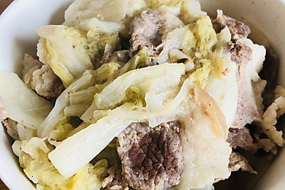 大白菜炖五花肉