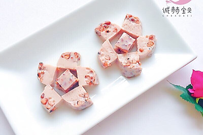 凉粉红豆糕