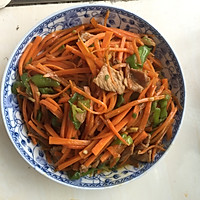 胡萝卜丝辣椒炒肉的做法图解7