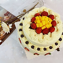 【双层水果奶油生日蛋糕】——COUSS E5出品