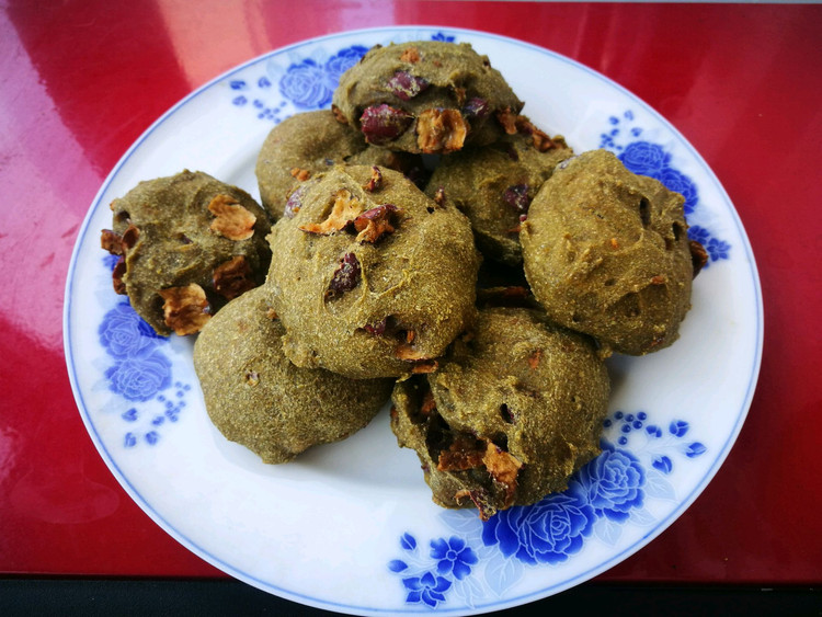 ［减肥零食代餐］青汁红枣全麦魔芋饼干的做法