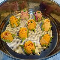 浪漫的玫瑰花束馒头的做法图解27