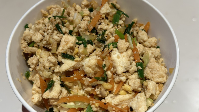 超简单饱腹的无米炒饭 减脂5