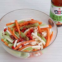 #我为奥运出食力#三色拌凉薯的做法图解4