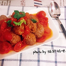 蕃茄烧肉丸