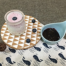 #柏翠辅食节-辅食添加#自制蓝莓酸奶