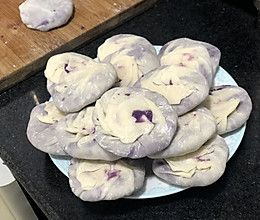 奶香紫薯饼的做法