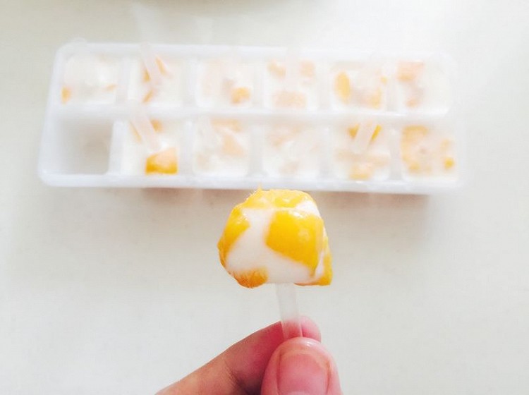 超简单自制小冰糕 芒果&哈密瓜小冰棍的做法