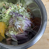 西葫芦鸡蛋荞麦面蔬菜饼的做法图解2