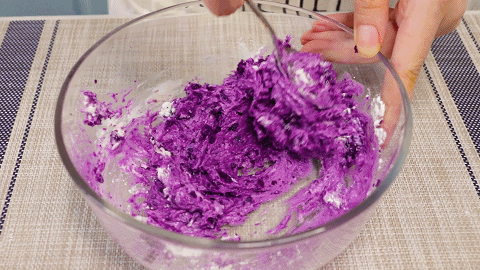 南瓜紫薯糕的做法图解8