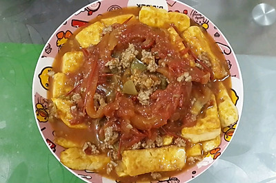 番茄煎雞蛋豆腐