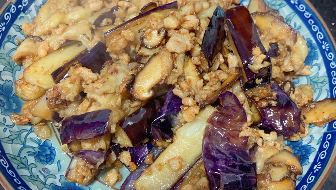家常下饭菜香菇肉末茄子