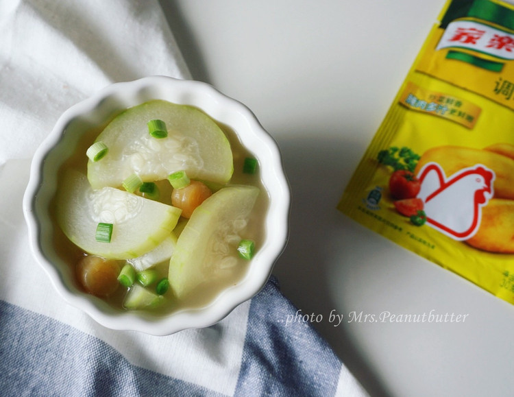 鲜甜美味的瑶柱节瓜汤的做法