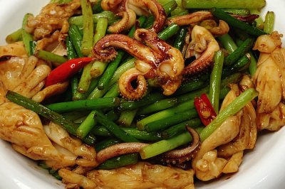 蒜苔炒鱿鱼，这个做法怎么不早点发现！！