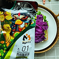 #丘比三明治#黑椒酱鸡肉饼蛋白蔬菜水果超能量三明治的做法图解23