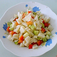 香油藕丁的做法图解1