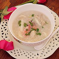 北极虾鸡肉粥的做法图解7