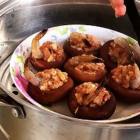 #秋天怎么吃#秋季干燥吃蒸菜香菇虾酿的做法图解6