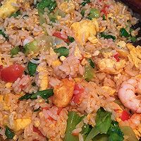 #葱伴侣豆瓣酱能蘸善炒#虾仁生菜炒饭的做法图解11