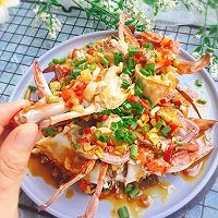 #精品菜谱挑战赛#家常菜+葱油梭子蟹的做法图解20
