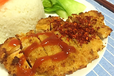 鸡排饭（空气炸锅版）