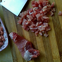 香菇猪肉火腿焖饭的做法图解3