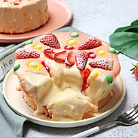 网红爆浆草莓奶盖蛋糕详解！的做法图解31