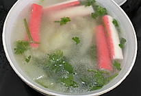 蟹柳黄瓜汤的做法