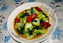 红椒炒上海青的做法