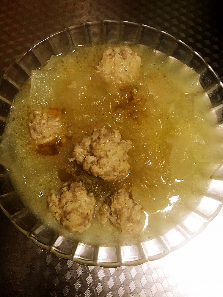 冬瓜粉丝丸子汤的做法