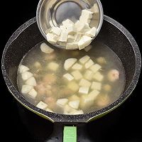 #快手家常菜 快手海鲜豆腐羹的做法图解4